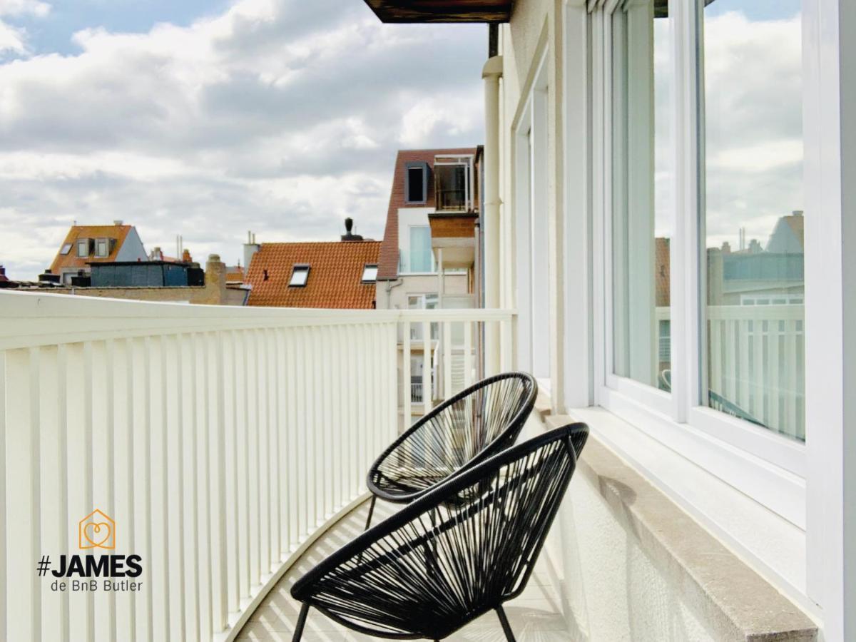 Prachtig Zonnig Appartement Op 200 Van Het Strand Knokke-Heist Luaran gambar